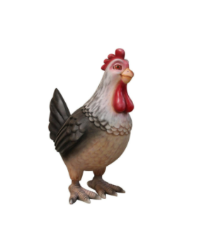 Funny Chicken No 7 JR FSC1333-7 - The Jolly Roger - Life Size 3D Models -  Resin Figures